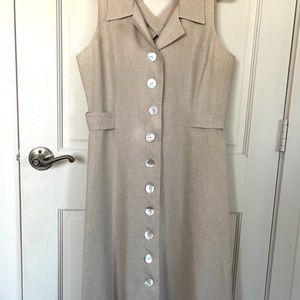 vintage linen dress size M